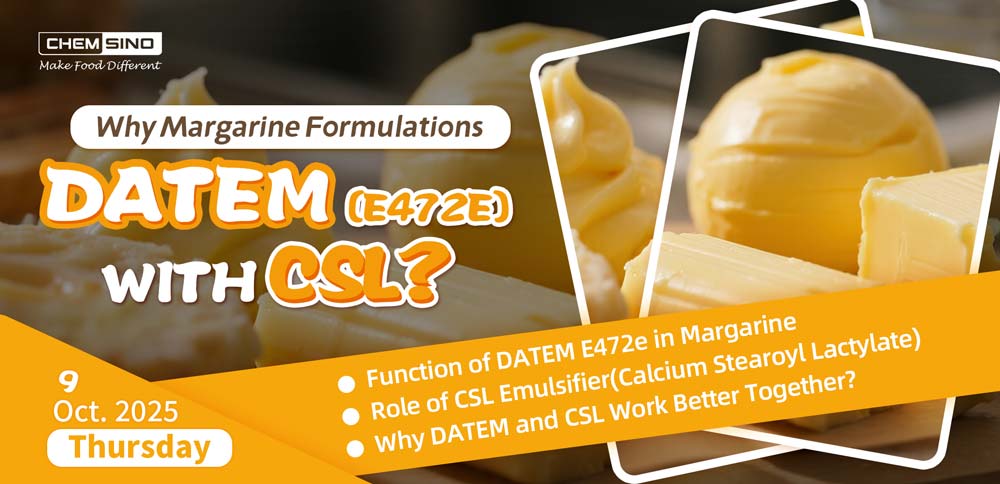 Why Margarine Formulations Use DATEM E472e with CSL